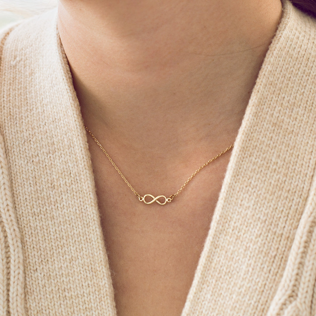 Infinity Necklace and Earrings Gift Set