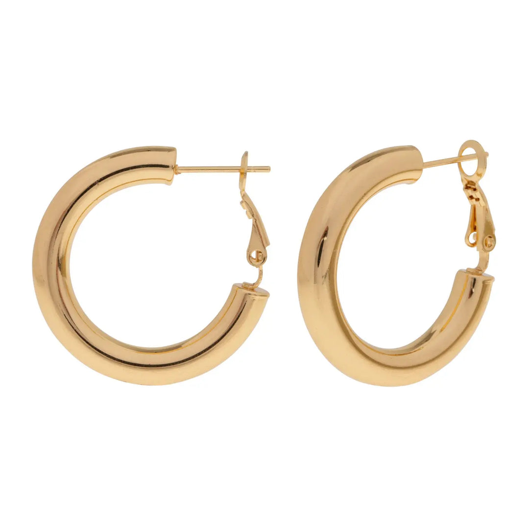 Bianca - Classical Gold Hoop Earrings Stainless Steel