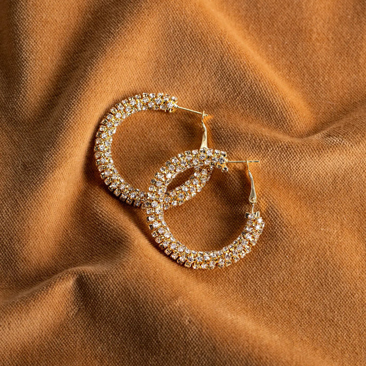 Estere - Sparkling Hoop Earrings Timi of Sweden