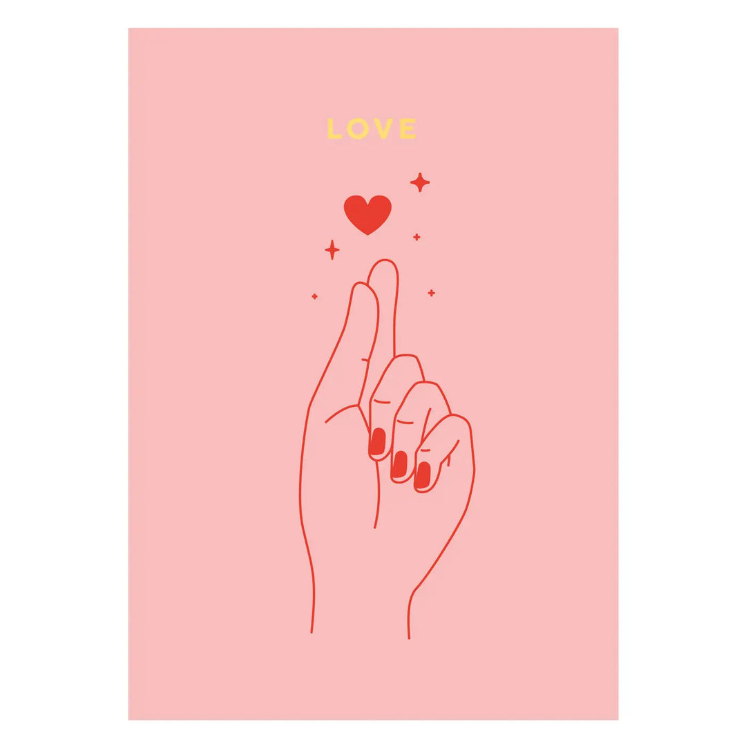 Love Hand Postcard