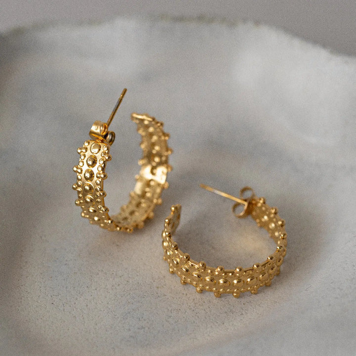 Rumi - Bohemic Hoop Earrings Stainless Steel  | Timi of Sweden