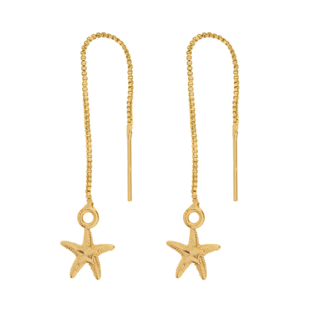 Signe - Starfish Chain Earrings