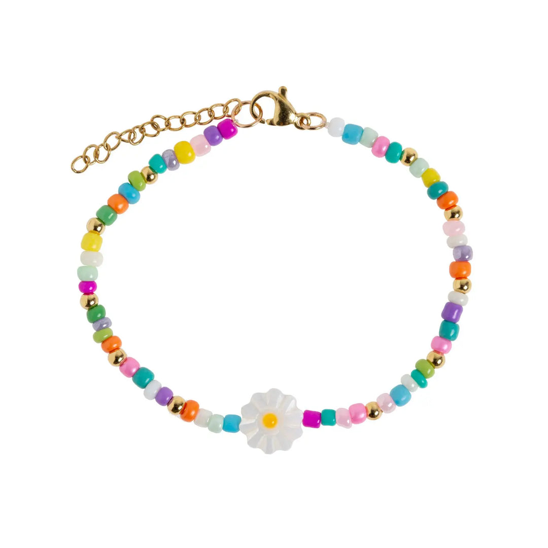 Tove - Daisy Flower Colorful Bead Summer Bracelet