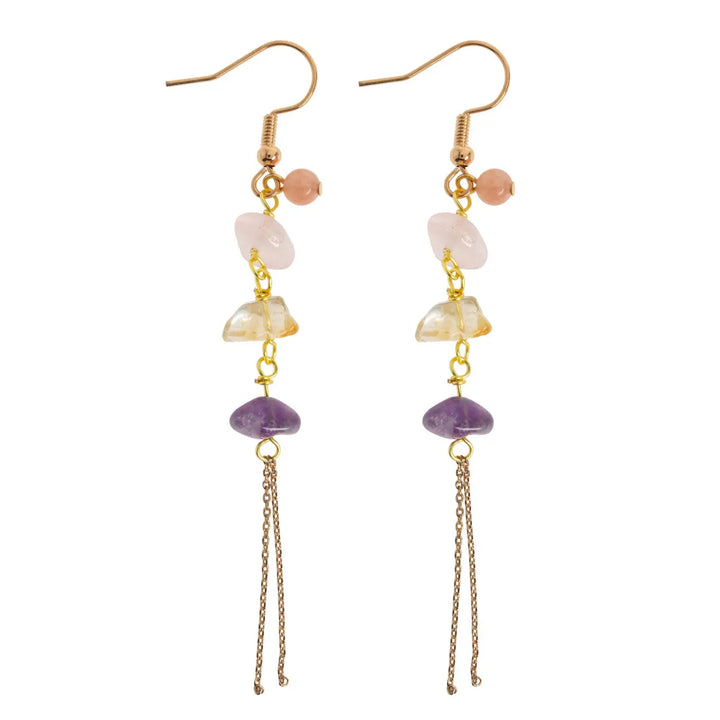 Larissa - Semi Precious Colorful Stones Earrings