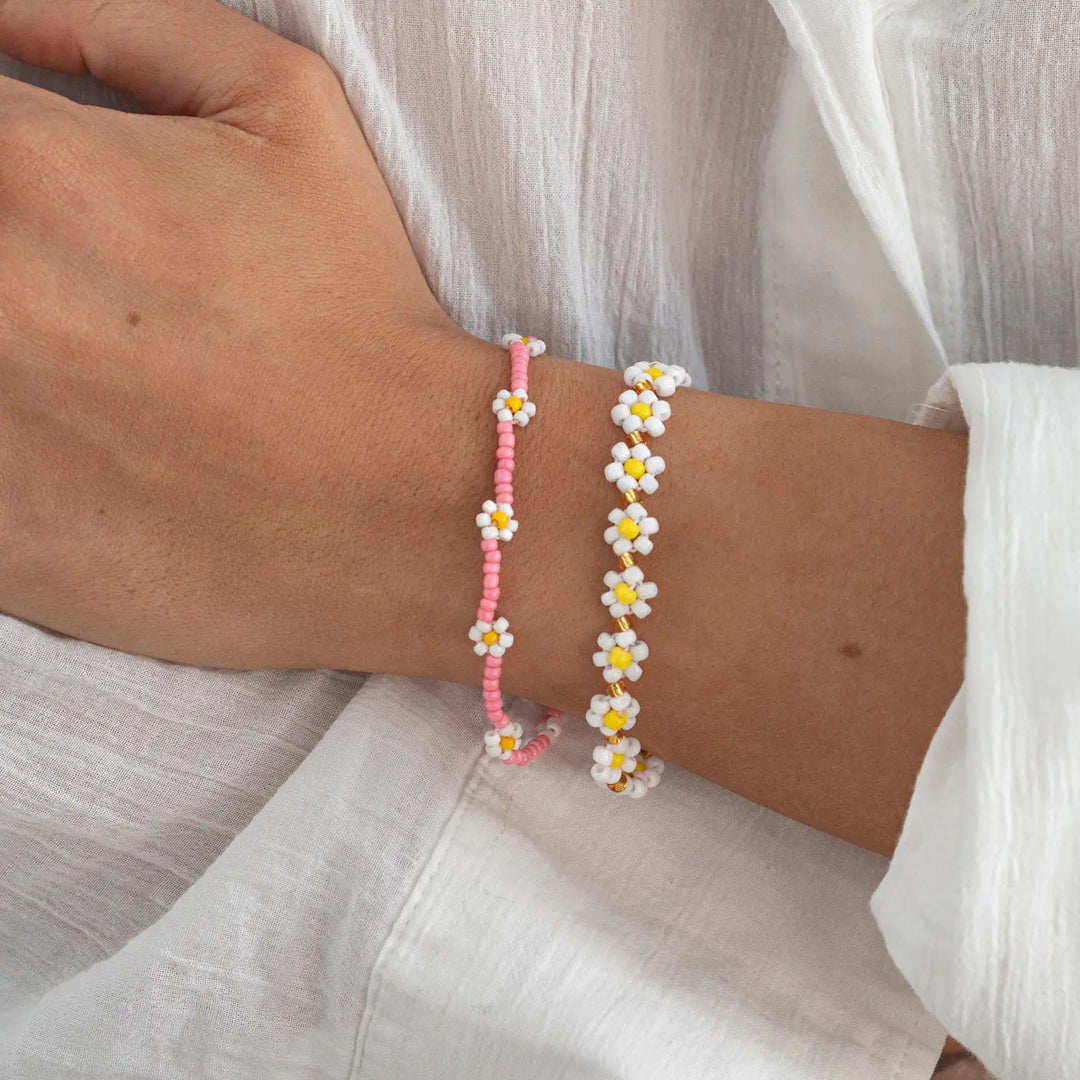 Fia - Daisy Flowers Bead Summer Bracelet