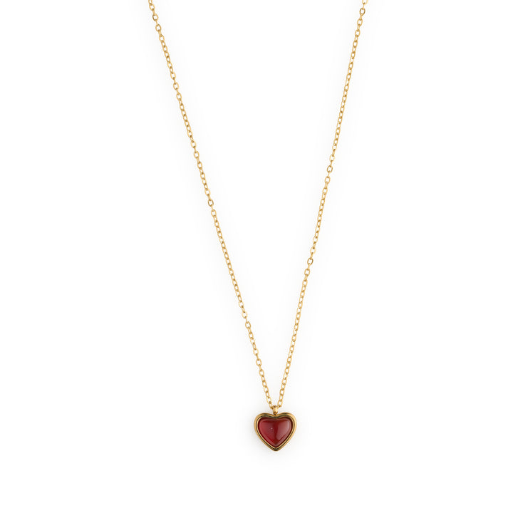 Sonja - Jelly Heart Necklace Stainless Steel