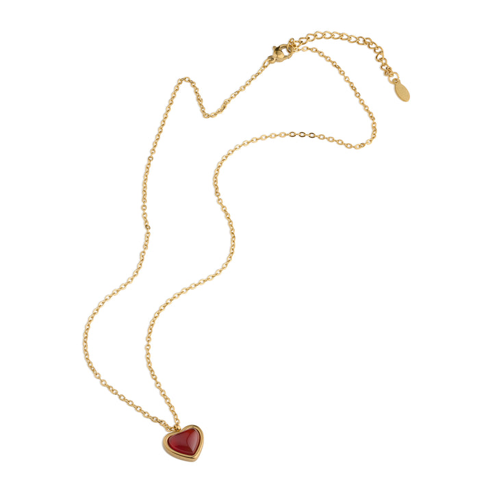 Sonja - Jelly Heart Necklace Stainless Steel