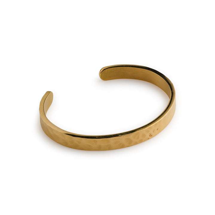Claudia - Hammered Bangle Bracelet Stainless Steel