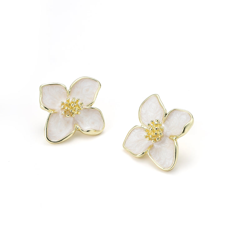 Alora - Flower Stud Earrings