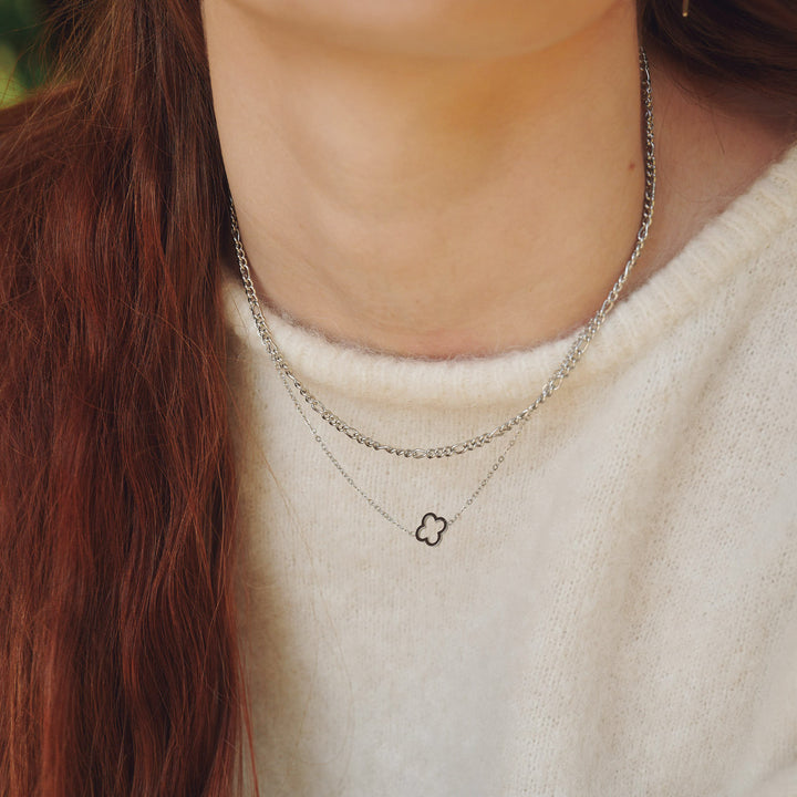 Tui - Clover Necklace Stainless Steel