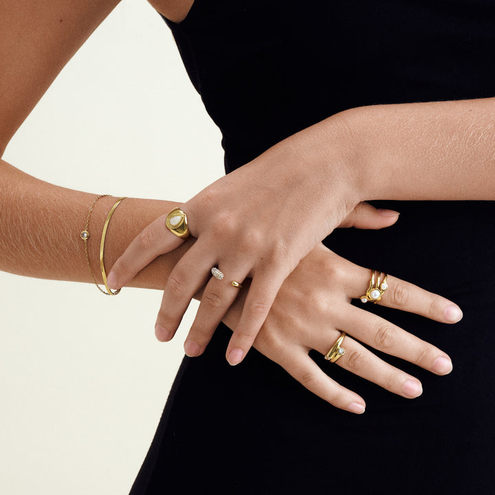 Jenina - Pearl Ring Stainless Steel