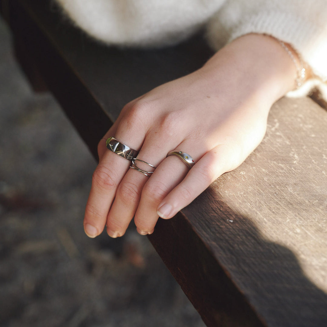 Ru - Spike Ring Stainless Steel