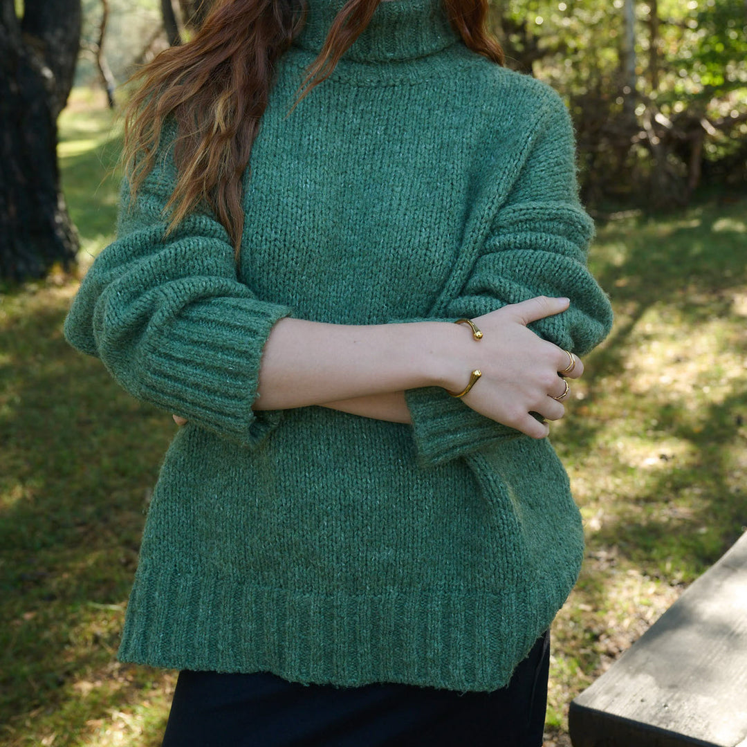 Petra - Open Bangle Bracelet Stainless Steel