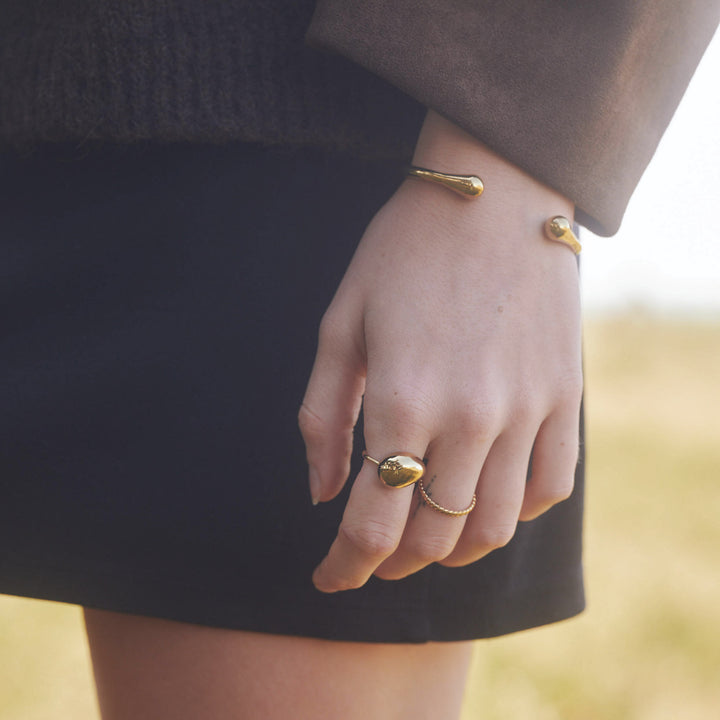 Petra - Open Bangle Bracelet Stainless Steel