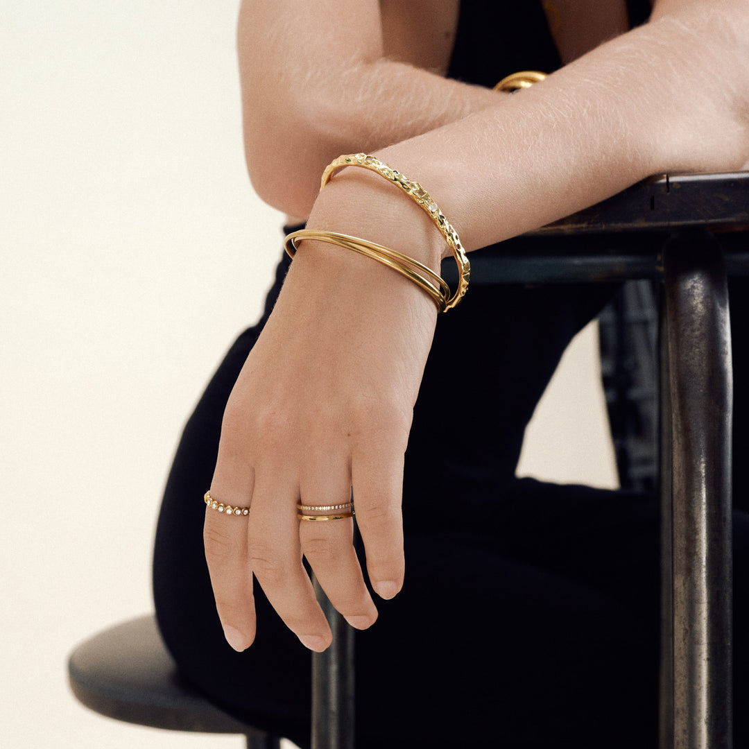 Melissa - Duo Crystal Ring Stainless Steel