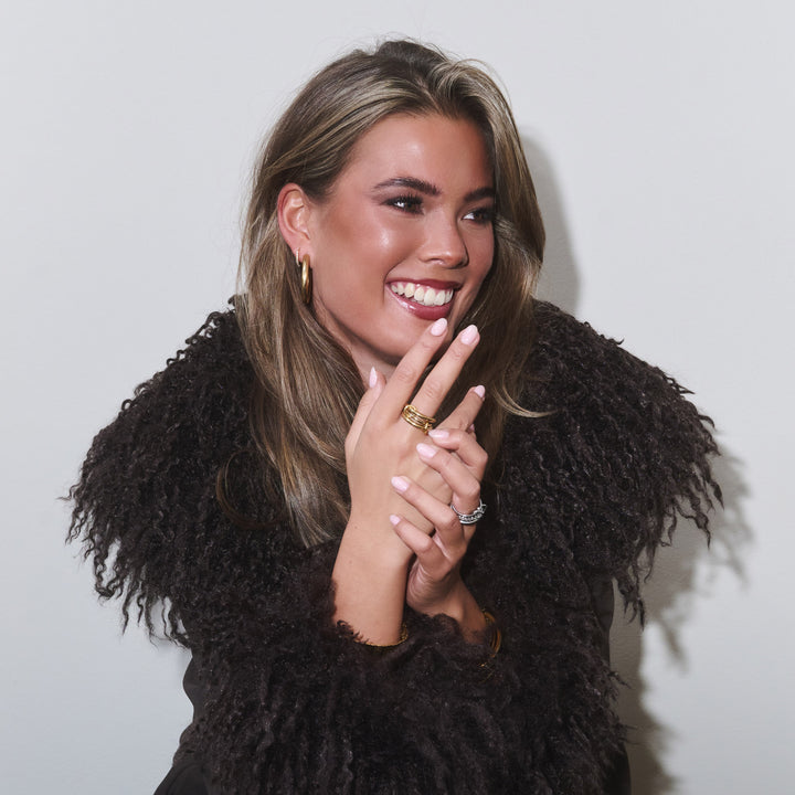 Irene - Stacked Ring Sleek Stainless Steel