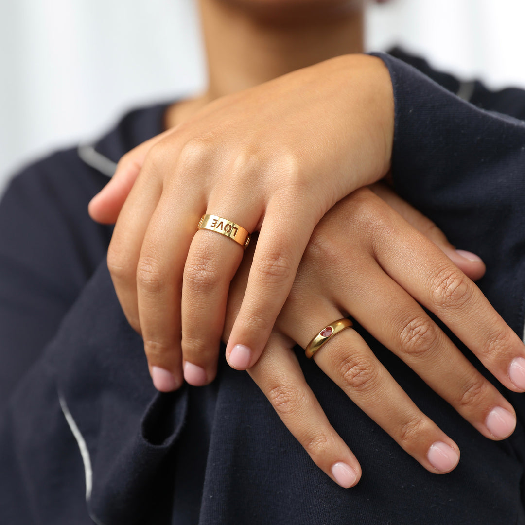 Odette - Heart Ring Stainless Steel