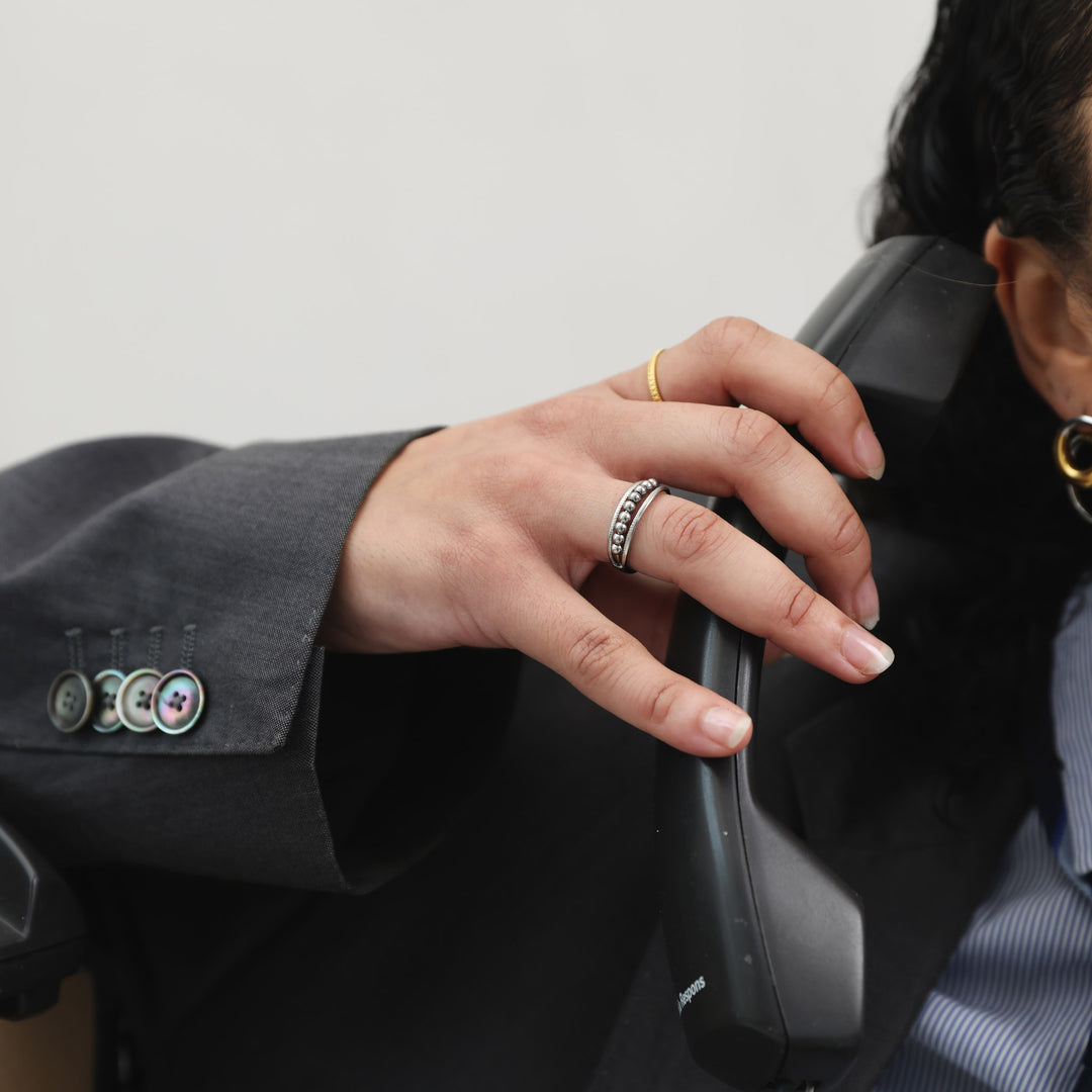 Maggie - Structure Ring Stainless Steel