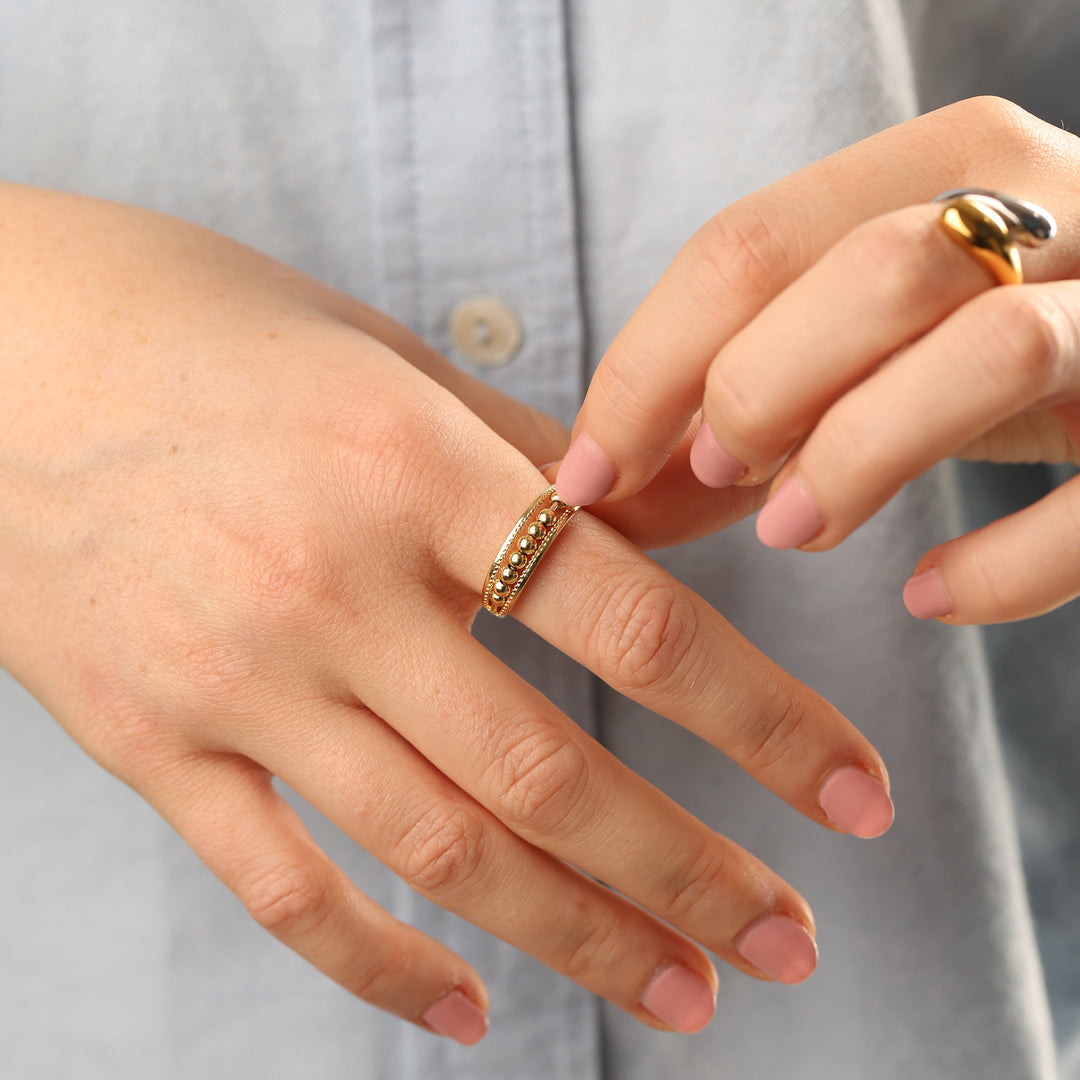 Maggie - Structure Ring Stainless Steel