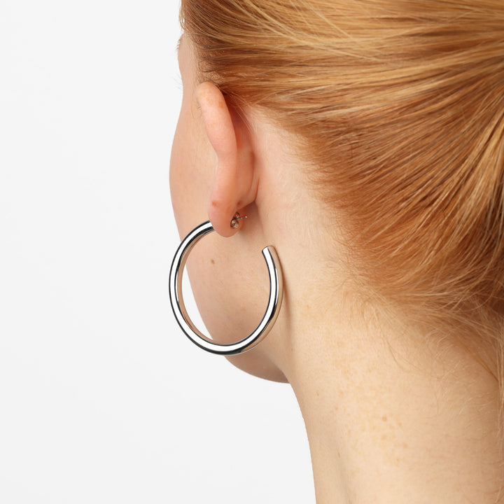 Stine - Hoop Studs Øredobber Rustfritt Stål