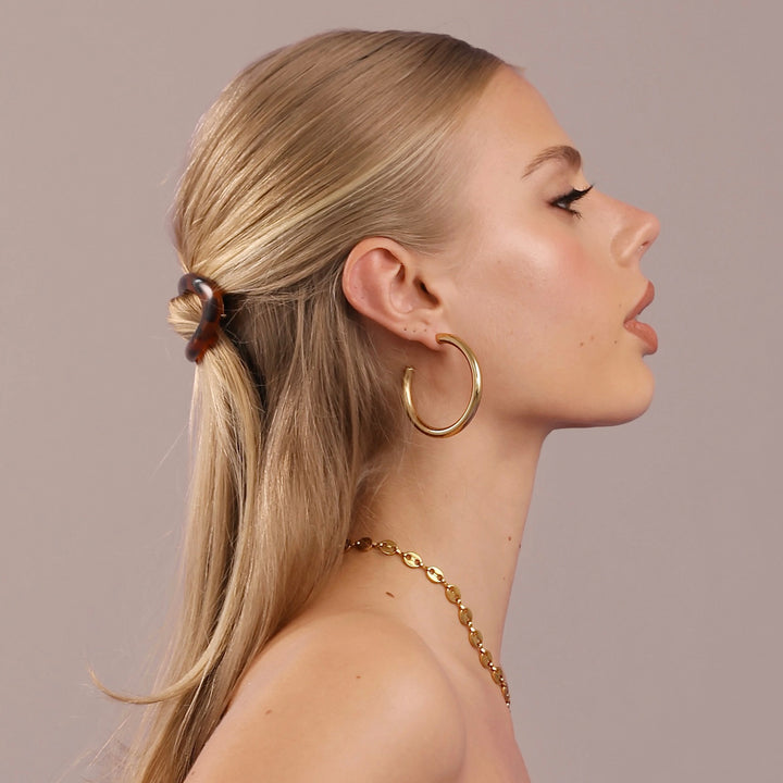 Stine - Hoop Studs Øredobber Rustfritt Stål