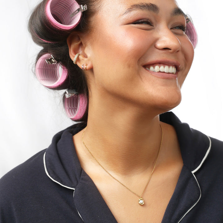 Solina - Crystal Ear Cuff Stainless Steel