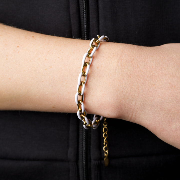 Ines - Colorful Link Bracelet Stainless Steel