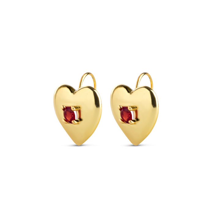 Anneline - Heart Earrings Stainless Steel