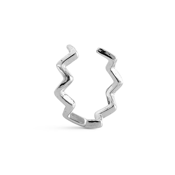 Eila - Ear Cuff Ondulado em Aço Inoxidável