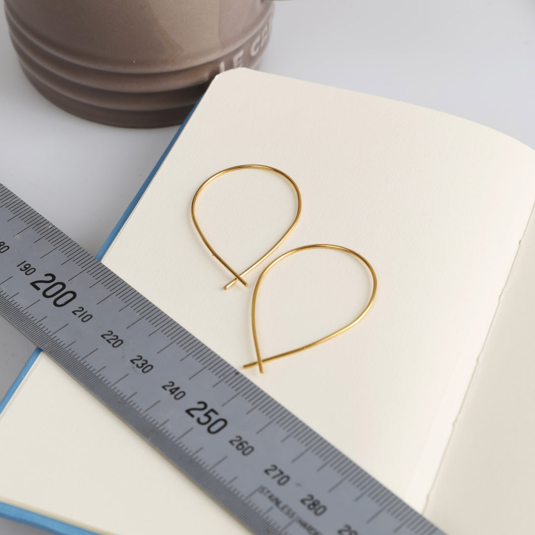 Zephyr - Wire Loop Earrings Stainless Steel