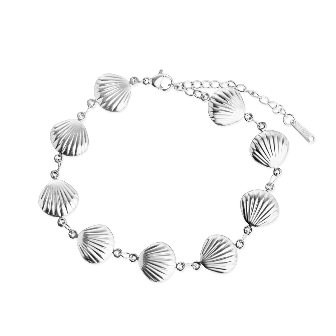 Estrid - Shell-armbånd i rustfrit stål | Timi of Sweden