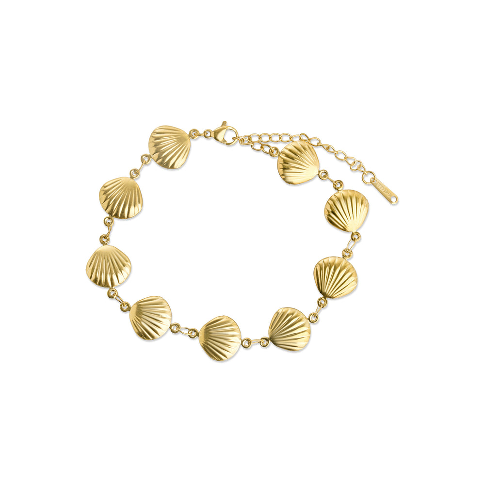 Estrid - Shell-armbånd i rustfrit stål | Timi of Sweden