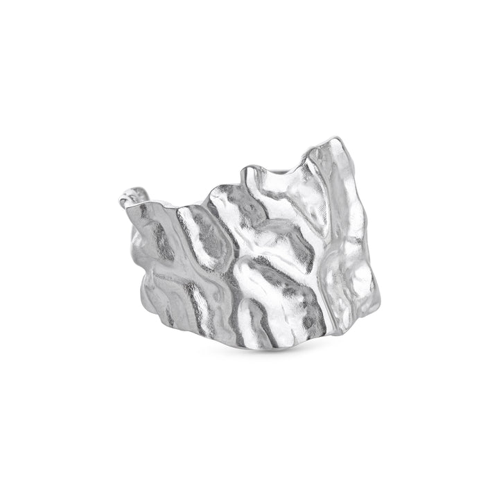 Majlis - Bague Martelée en Acier Inoxydable