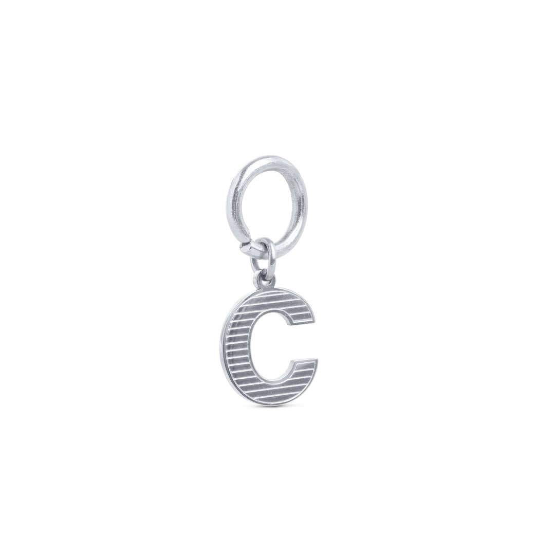 Sanya - Initial Charm Silber Edelstahl