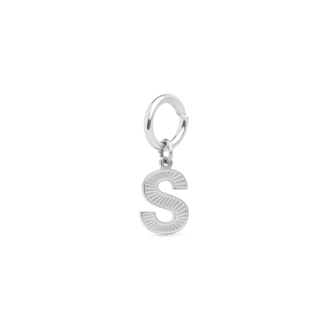 Sanya - Initial Charm Silber Edelstahl