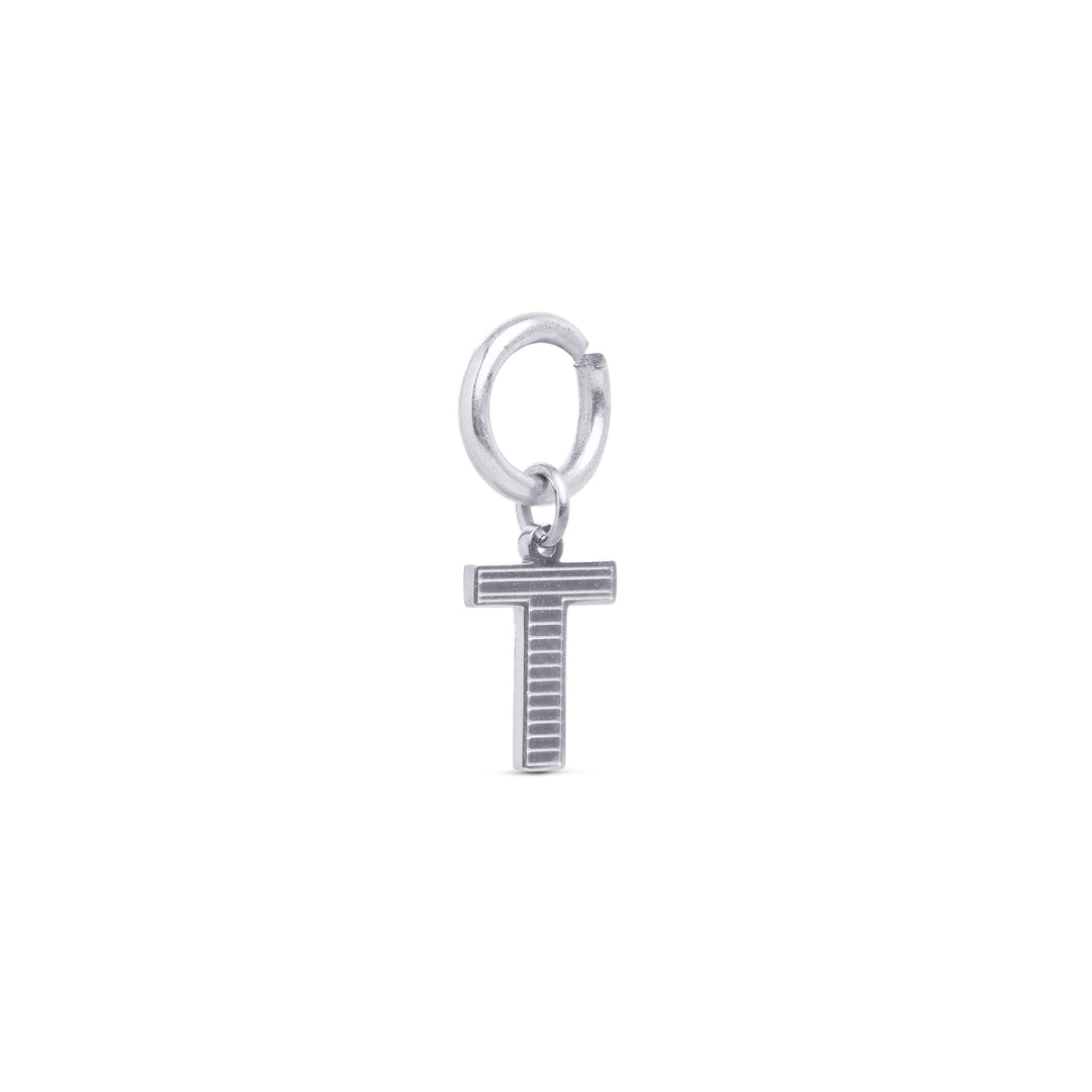 Sanya - Initial Charm Silber Edelstahl