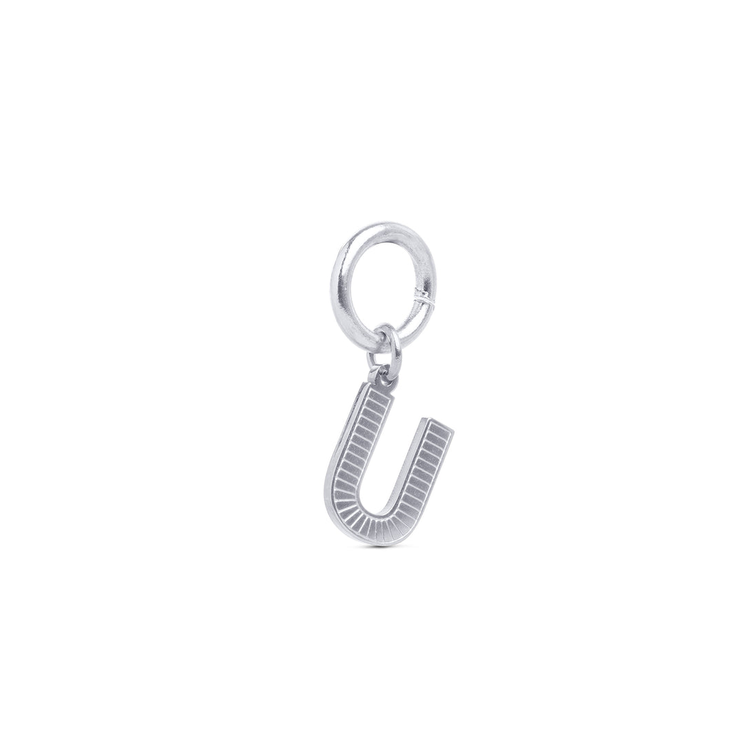 Sanya - Initial Charm Silber Edelstahl