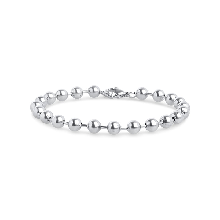 Billie - Pulseira de Contas de Metal em Aço Inoxidável