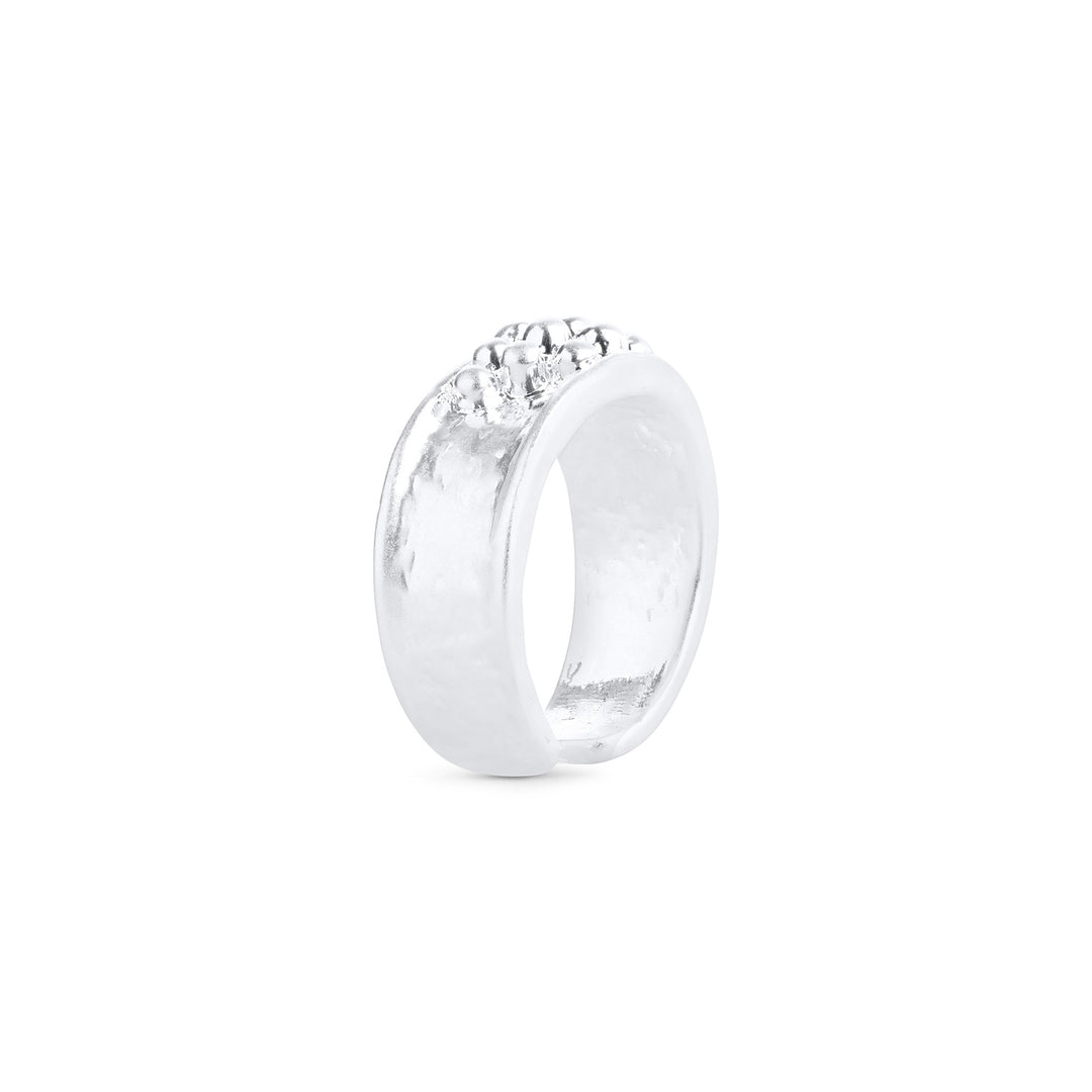 Iben – statement ring in stainless steel, silver | Timi of Sweden