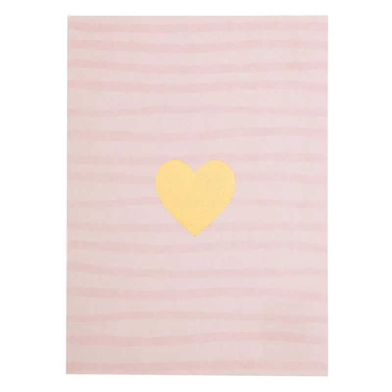 Heart with Stripe Background Postcard