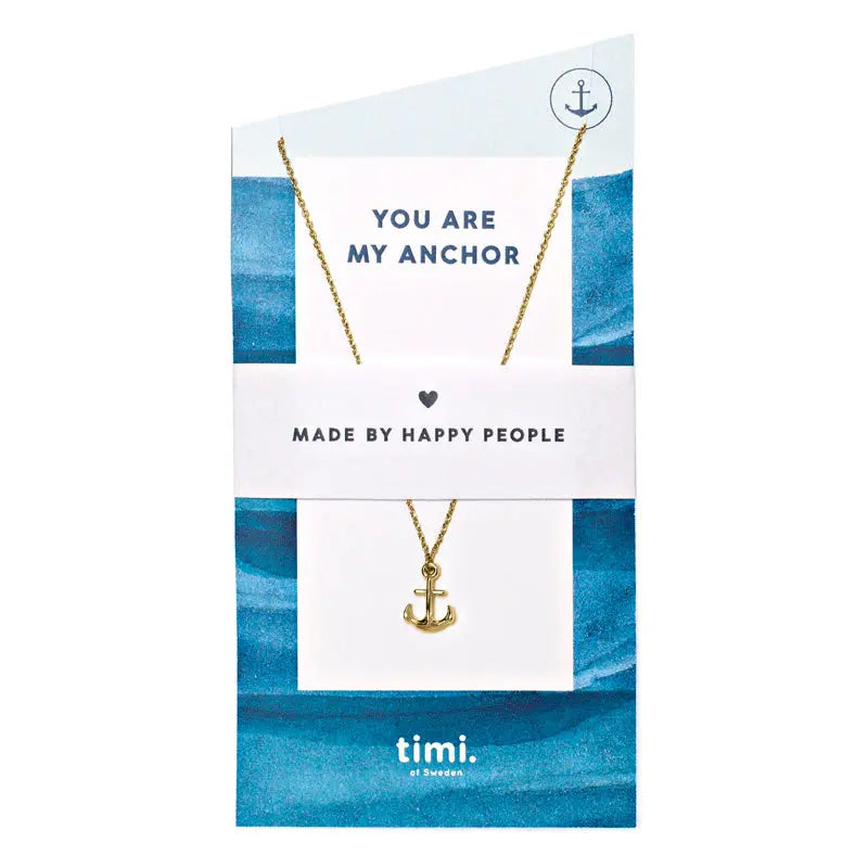 You are my Anchor Necklace Gold