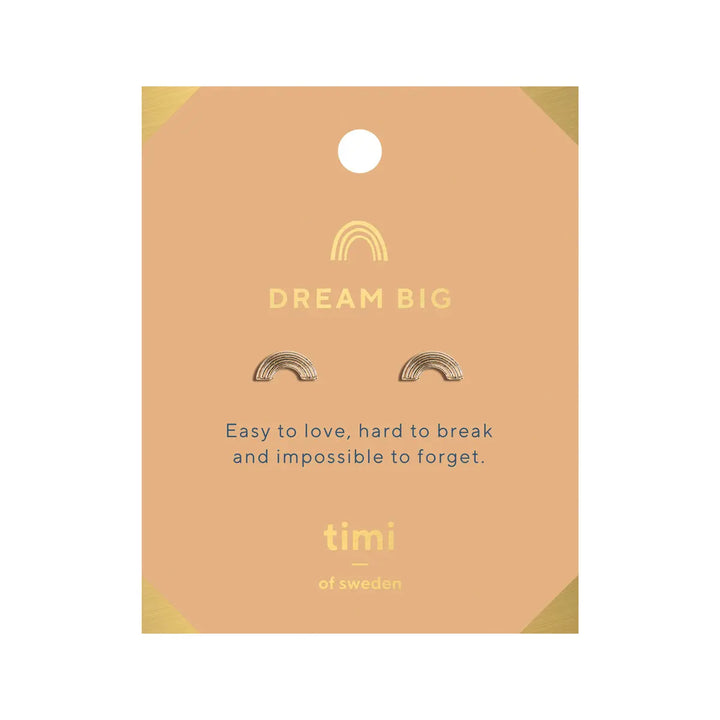 Dream Big Rainbow Earrings Gold