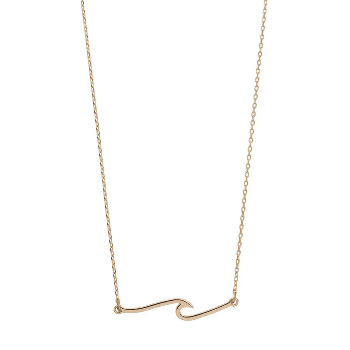 Wave Necklace Gold