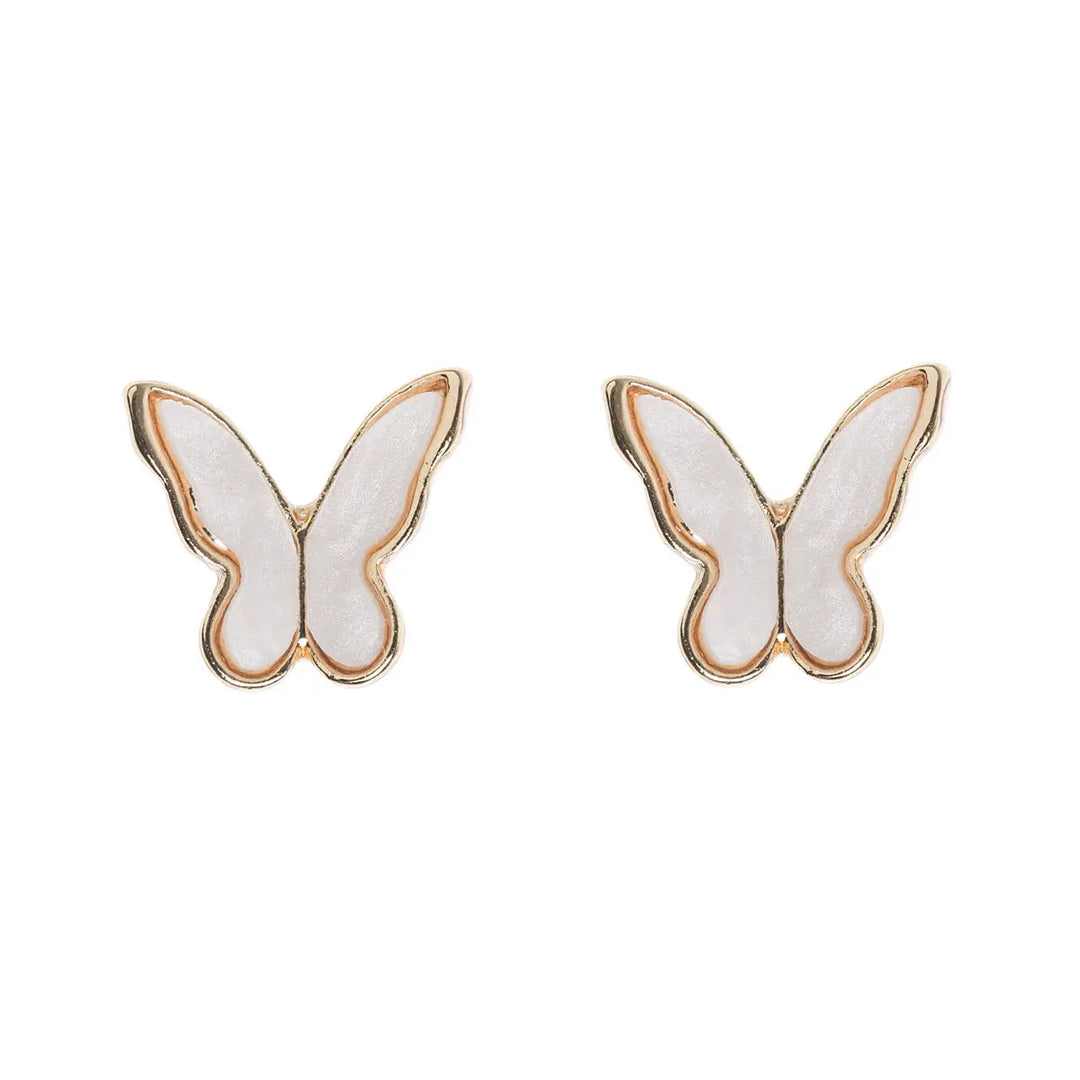 Butterfly Stud Earrings Gold