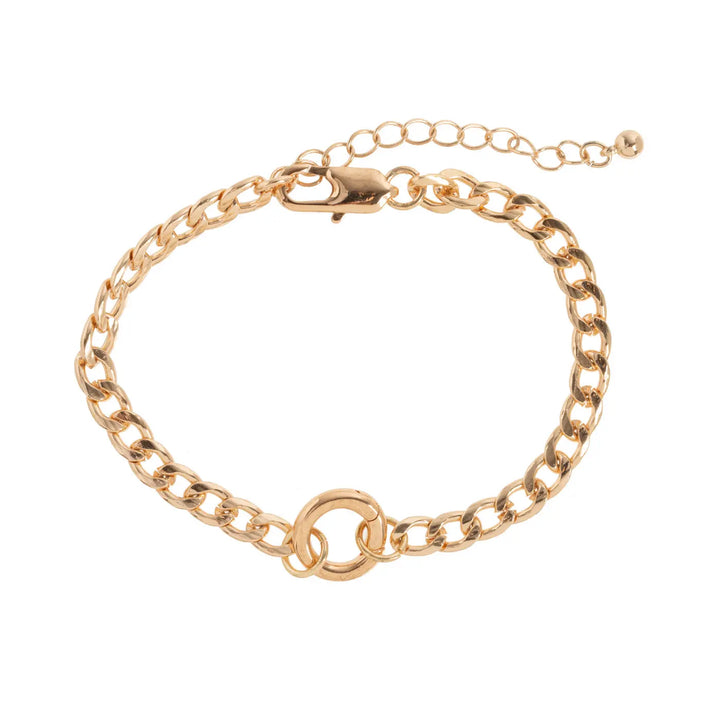 Round Lock Chain Bracelet