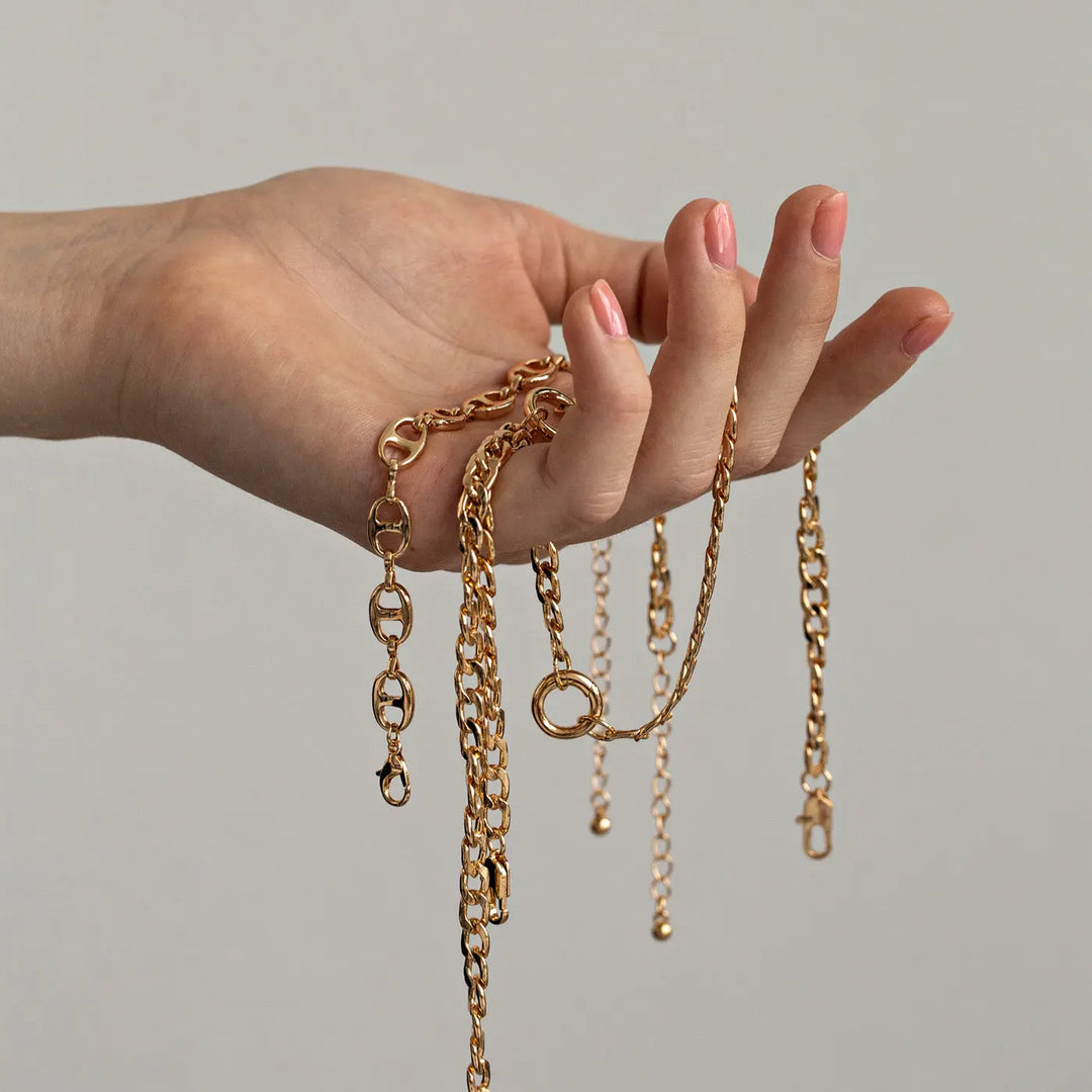 Round Lock Chain Necklace